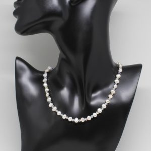Freshwater Pearl & Crystal Choker
