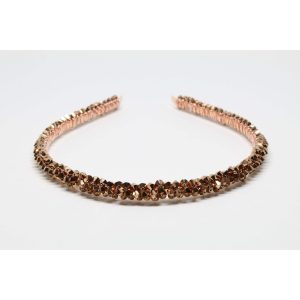 Metallic Gold Crystal Headband