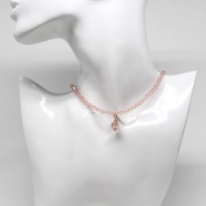 Vintage Rose Crystal Choker