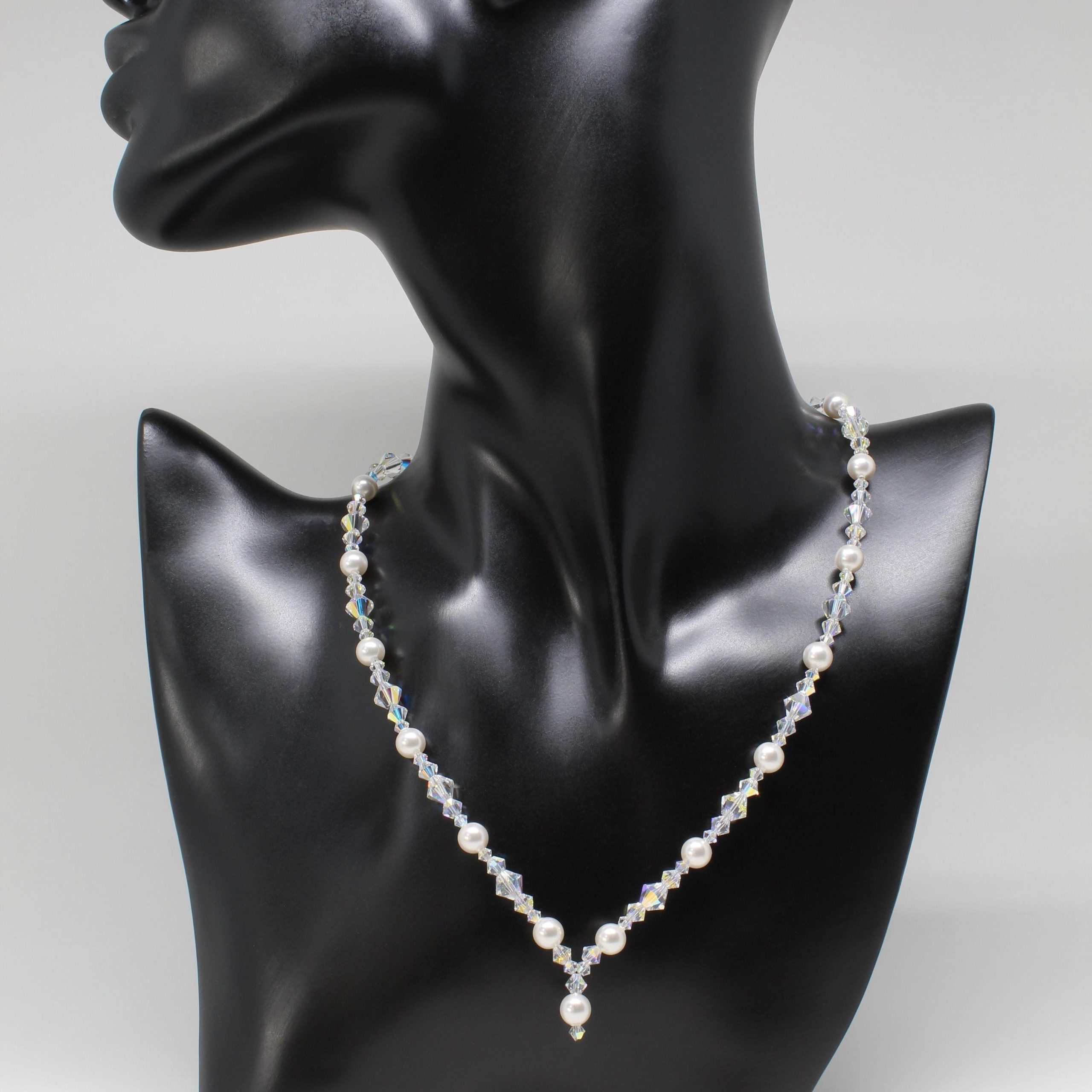 Pearl & Crystal Necklace - Image 2