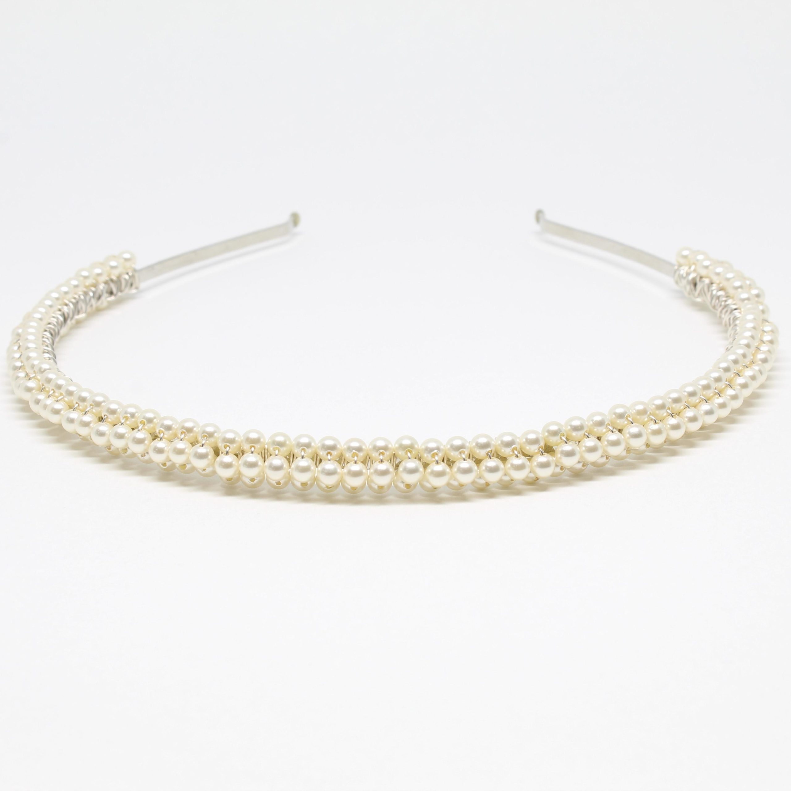 Cream Pearl Headband - Image 2
